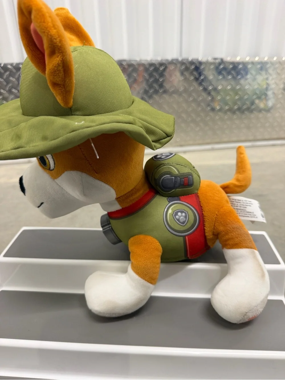 Paw Patrol Rocky Plush Toy - Green, White, Brown, Orange Talks